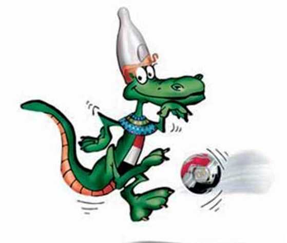 تميمة كأس الأمم الأفريقية "مصر 2006" | تمساح النيل "كروكونايل"