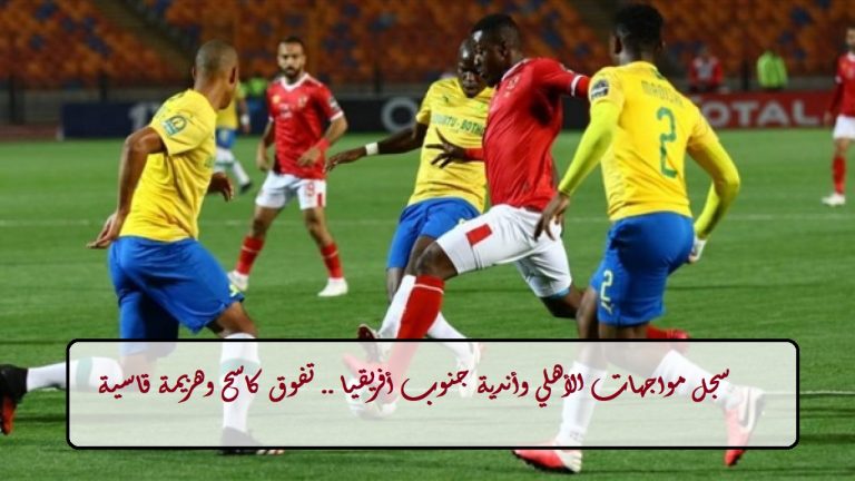 مواجهات الأهلي وأندية جنوب أفريقي