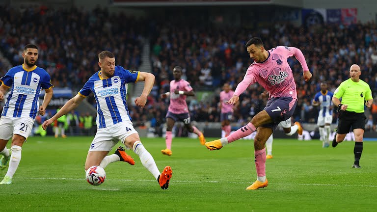 إيفرتون يوقف قطار برايتون في البريميرليج إيفرتون يوقف قطار برايتون في البريميرليج