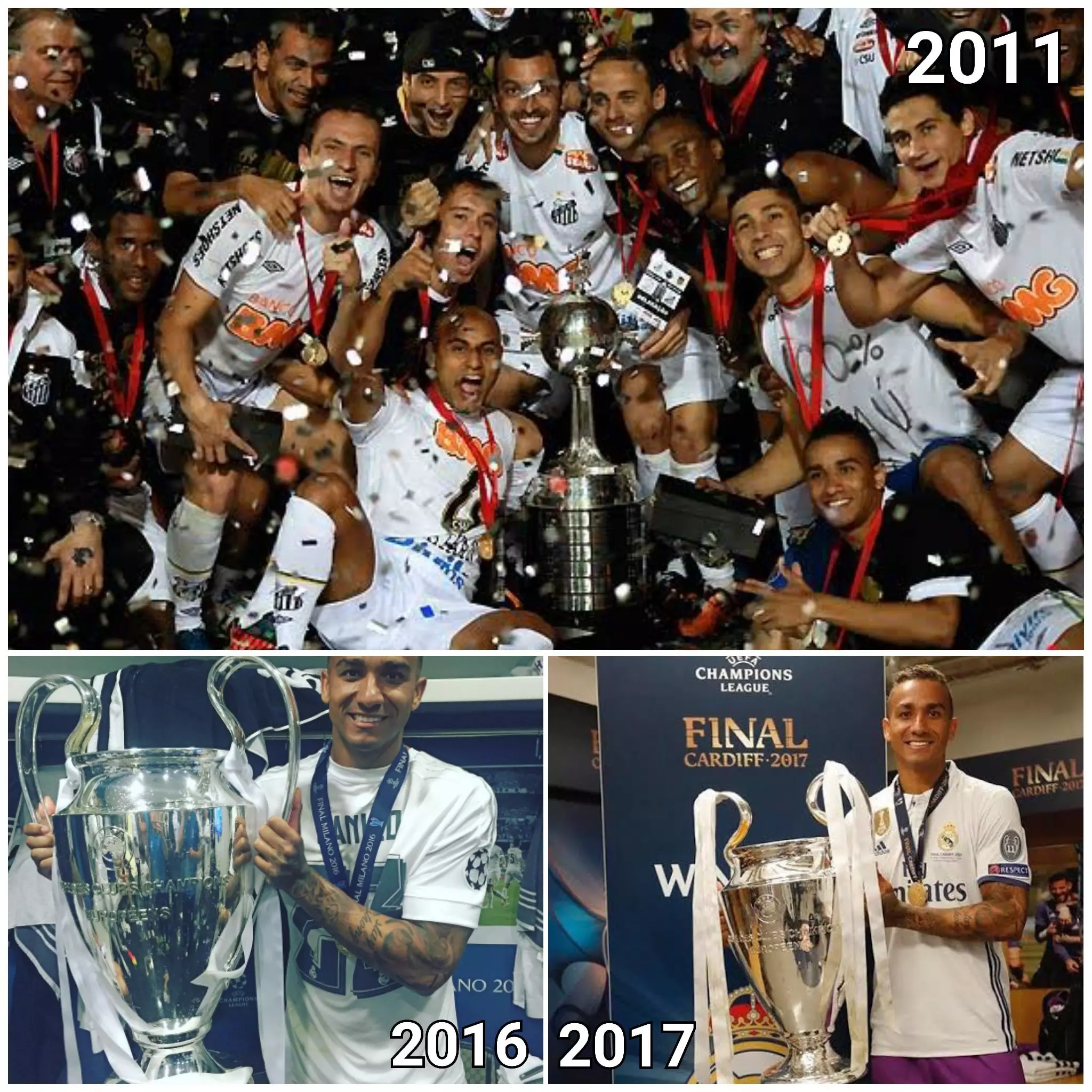 البرازيلي دانيلو بطل التشامبيونزليج والليبرتادوريس