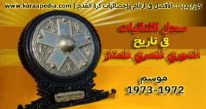 سجل الثنائيات في الدوري المصري | موسم 1972-1973 كفر