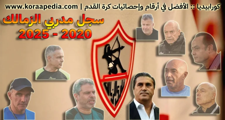 سجل تسلسل مدربي الزمالك | 2020-2025