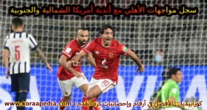 سجل مواجهات الأهلي مع أندية أمريكا الشمالية والجنوبية 