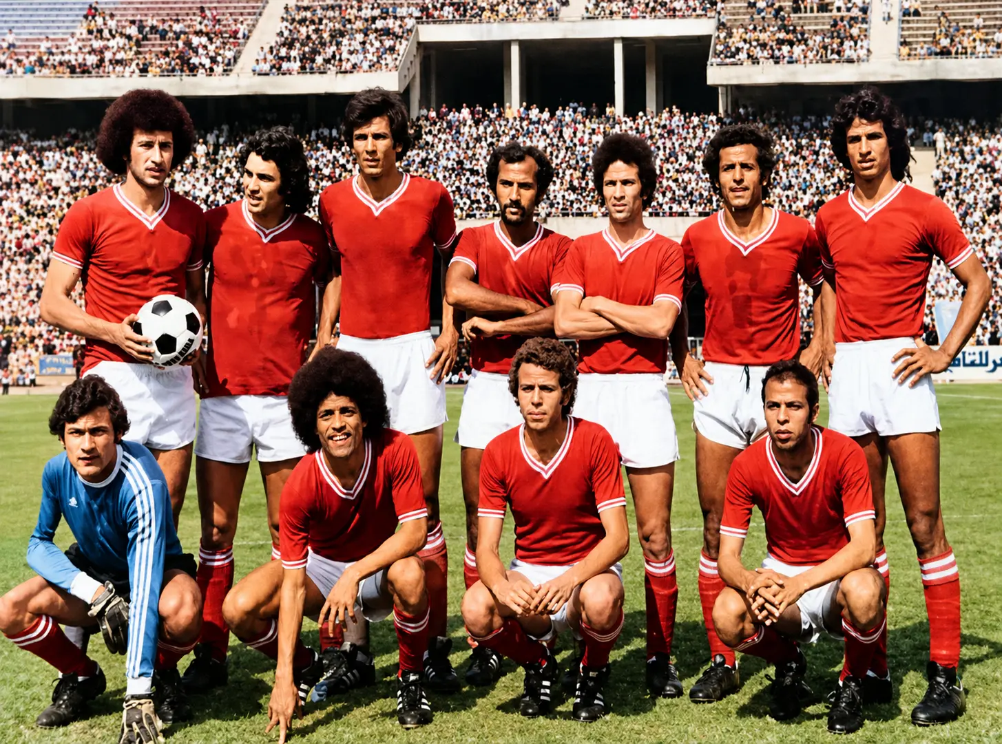الأهلي وغزل المحلة ستاد القاهرة 1976