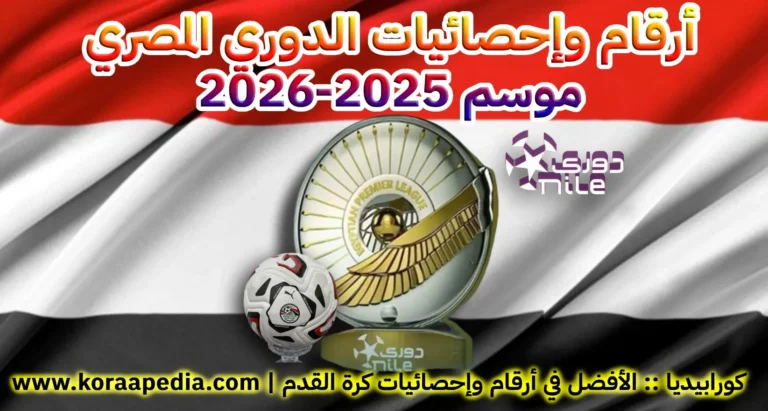أرقام وإحصائيات الدوري المصري | موسم 2025-2026