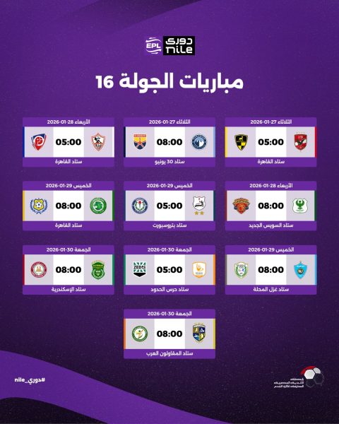 مباريات الجولة الـ (16)