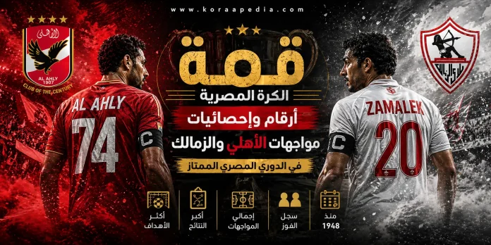 أرقام وإحصائيات مواجهات الأهلي والزمالك