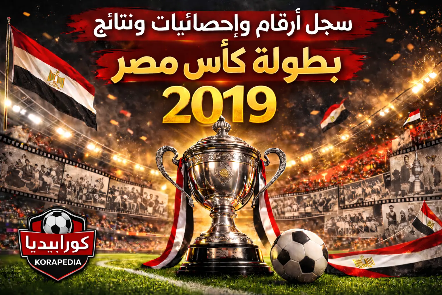 سجل أرقام وإحصائيات ونتائج كأس مصر 2019