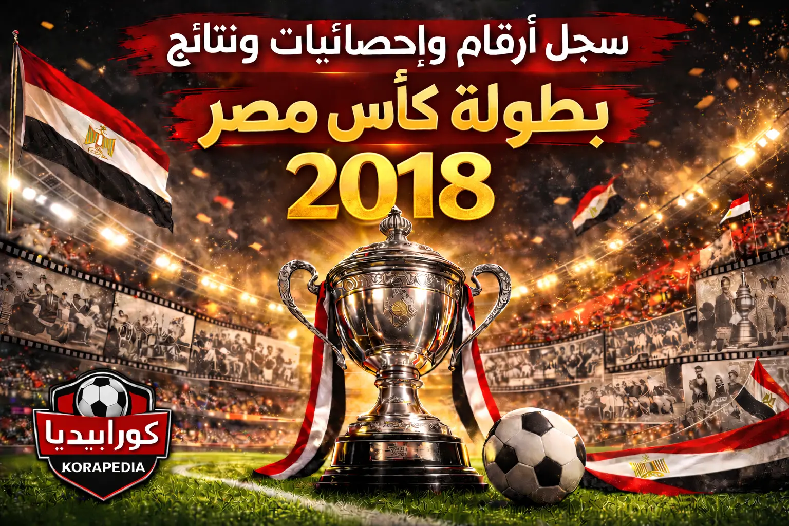 سجل أرقام وإحصائيات ونتائج كأس مصر 2018