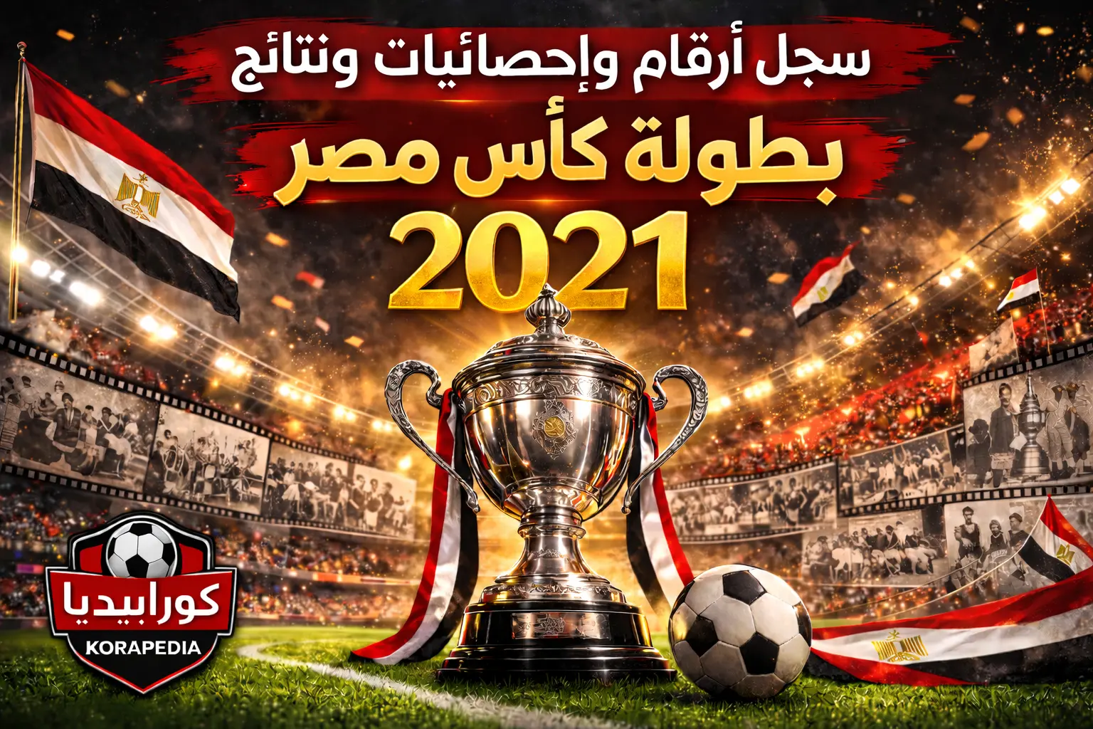 سجل أرقام وإحصائيات ونتائج كأس مصر 2021