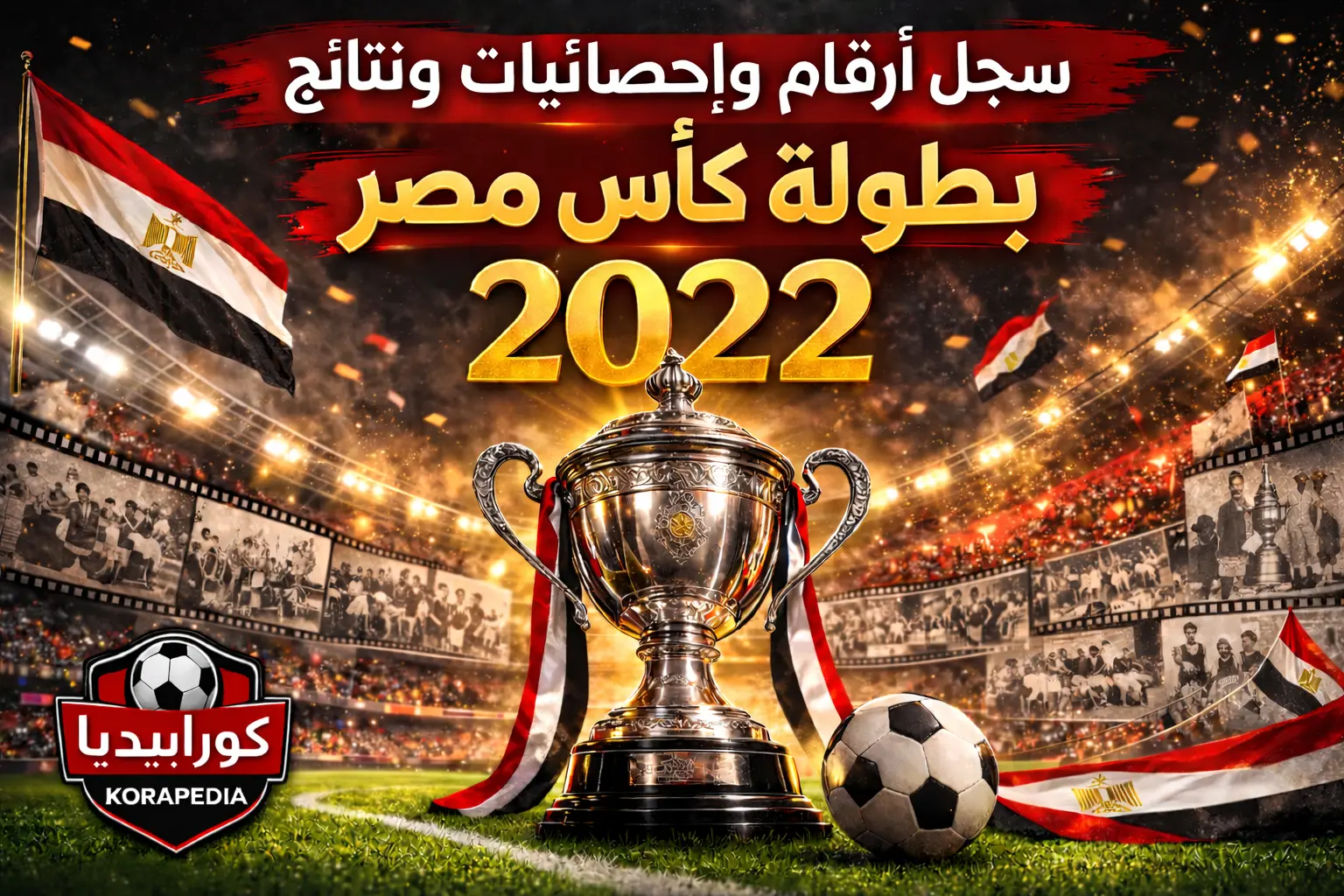 سجل أرقام وإحصائيات ونتائج كأس مصر 2022