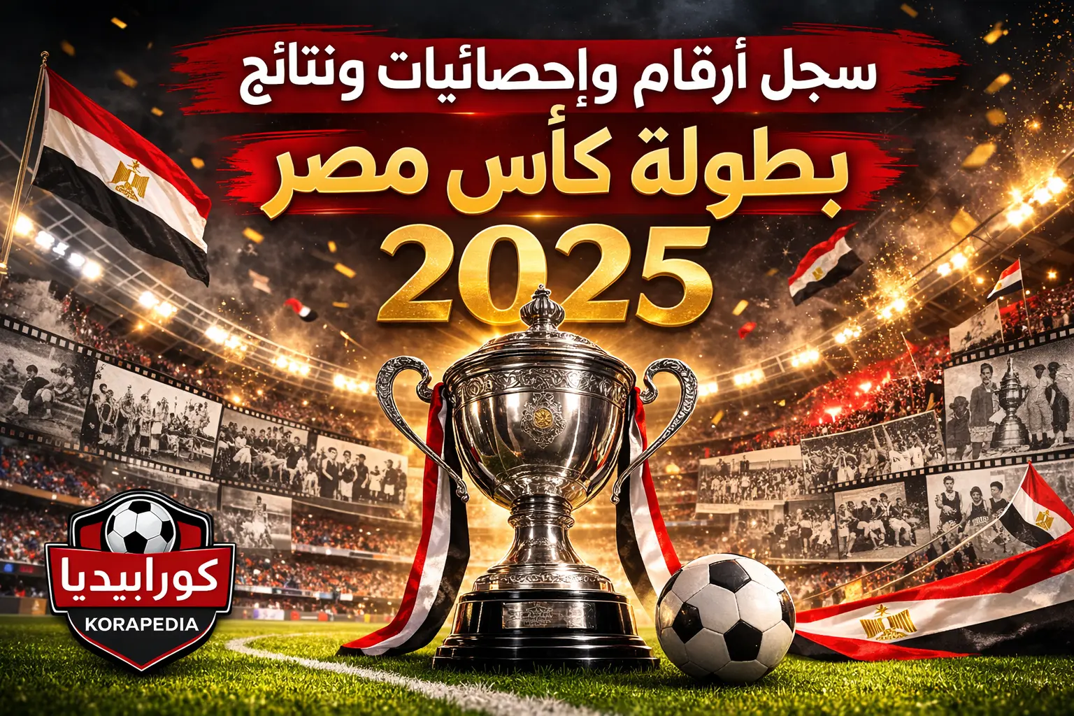 سجل أرقام وإحصائيات ونتائج بطولة كأس مصر 2025