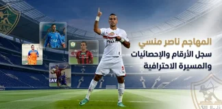 المهاجم ناصر منسي .. سجل الأرقام والإحصائيات والمسيرة الاحترافية (محدث 2026) المهاجم ناصر منسي .. سجل الأرقام والإحصائيات والمسيرة الاحترافية (محدث 2026)
