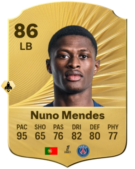 نونو مينديز (Nuno Mendes) ظهير أيسر في قائمة منتخب البرتغال