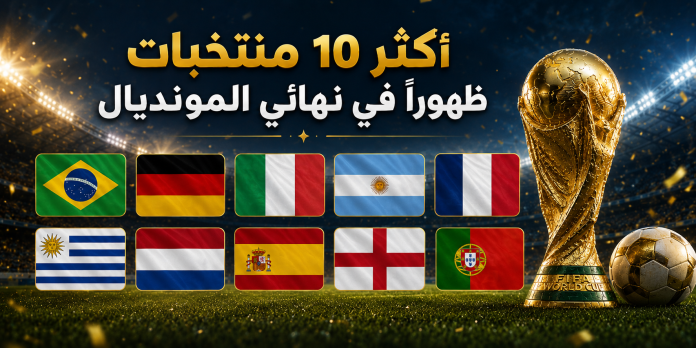 أكثر 10 منتخبات ظهورًا في نهائي المونديال