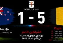 نيوزيلندا وبلجيكا| الشياطين الحمر يهزمون البيض بخماسية في كأس العالم 2026 مباراة نيوزيلندا وبلجيكا