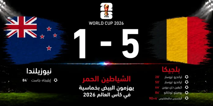 مباراة نيوزيلندا وبلجيكا