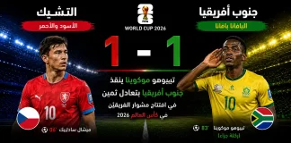 التشيك وجنوب أفريقيا| الأولاد والممثلون يحققون أول نقطة لهم في كأس العالم 2026 Czech vs. South Africa