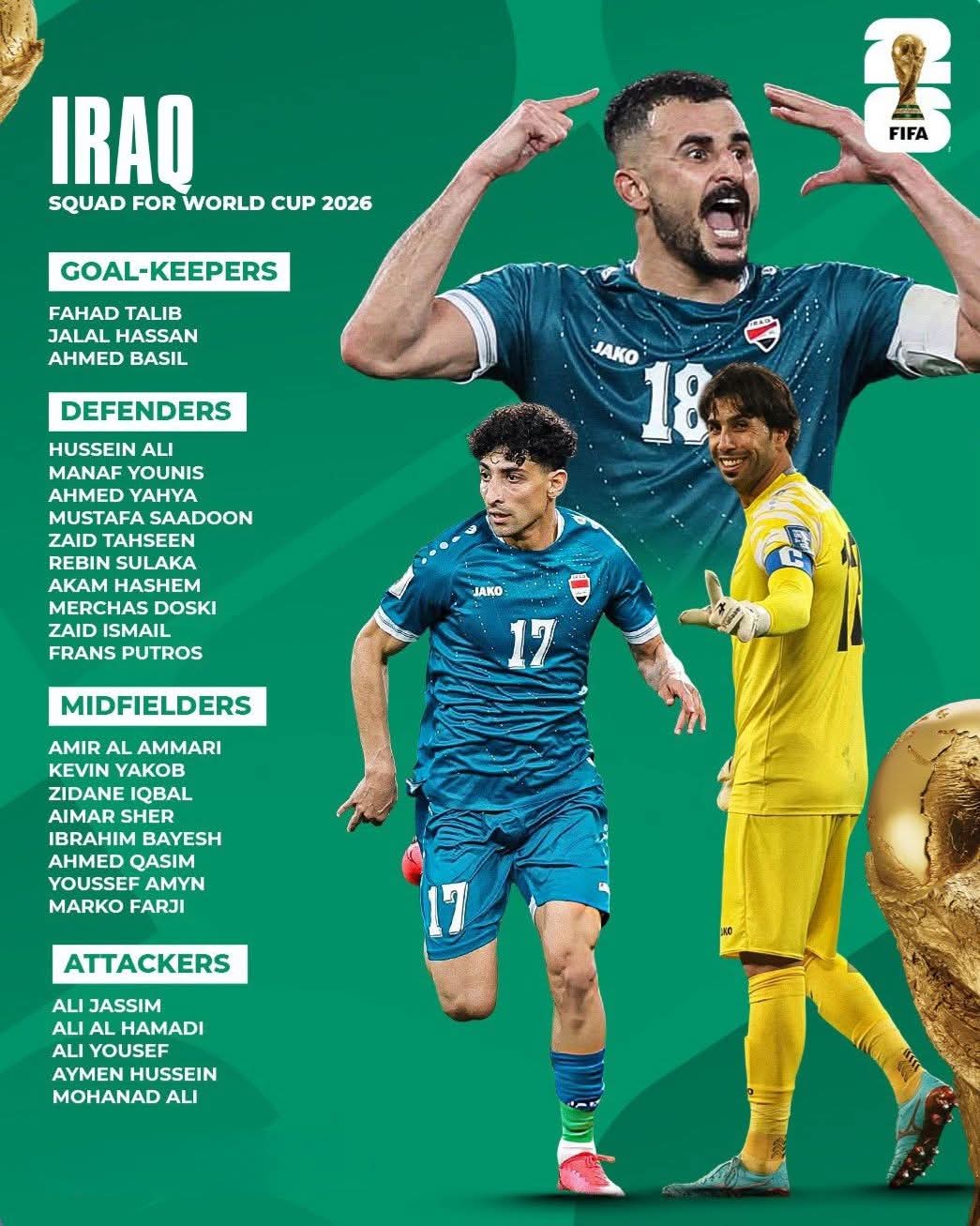 منتخب العراق .. كأس العالم 2026