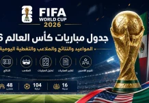 جدول مباريات كأس العالم 2026 | المواعيد والنتائج والملاعب والتغطية اليومية مباريات كأس العالم 2026
