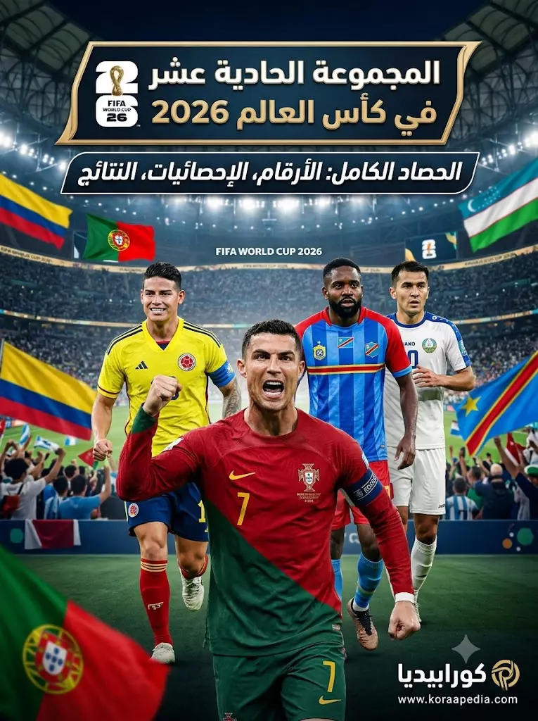حصاد المجموعة الـ11 في كأس العالم 2026