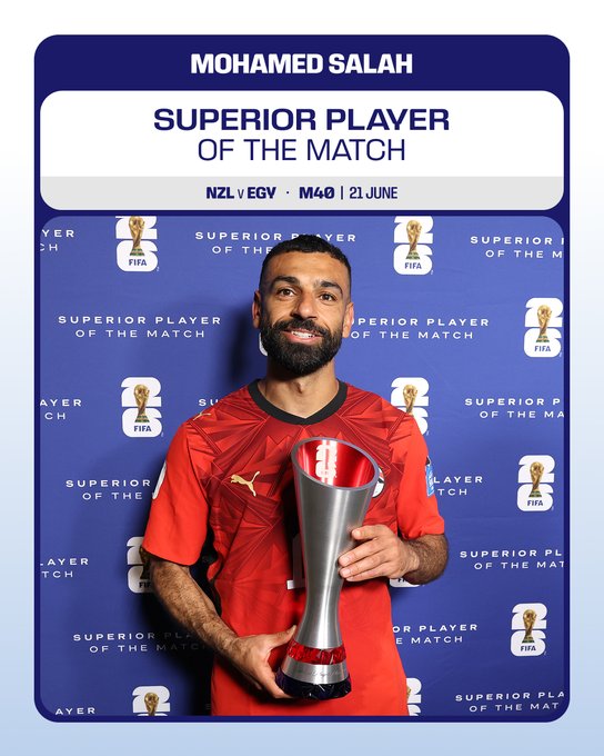 محمد صلاح رجل مباراة مصر ونيوزيلندا