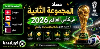 المجموعة الثانية في كأس العالم 2026 | الحصاد الكامل بالأرقام والإحصائيات والنتائج