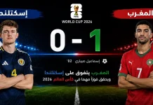 إسكتلندا والمغرب | أسود الأطلس تتفوق بهدف على جيش الترتان في كأس العالم 2026 Scotland vs Morocco
