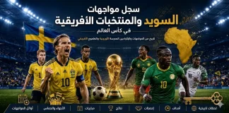 كأس العالم | سجل مواجهات السويد والمنتخبات الأفريقية Sweden vs. African teams