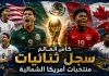 كأس العالم | سجل ثنائيات منتخبات أمريكا الشمالية كأس العالم