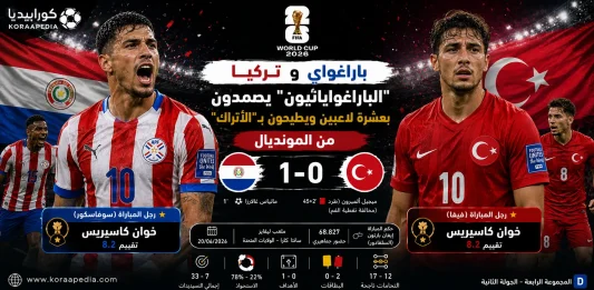 باراغواي وتركيا | الألبيروخا يطيحون بـ السلاطين خارج المونديال بهدف