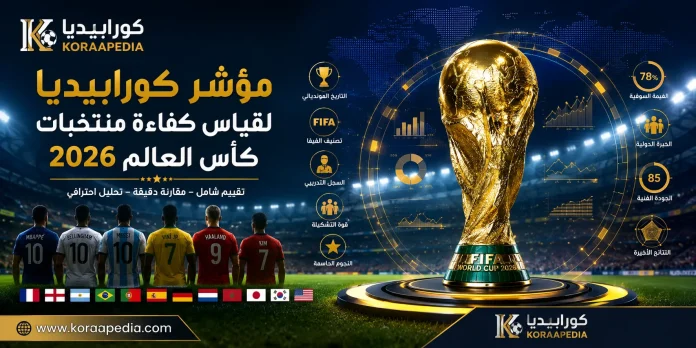 مؤشر كورابيديا لقياس كفاءة منتخبات كأس العالم 2026