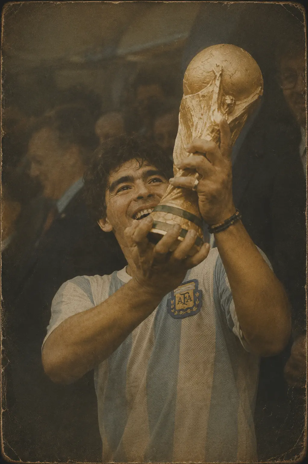 مارادونا قائد الأرجنتين في كأس العالم 1986