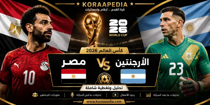 2026 World Cup match - Egypt vs Arganteen مباراة مصر والأرجنتين من المدرجات