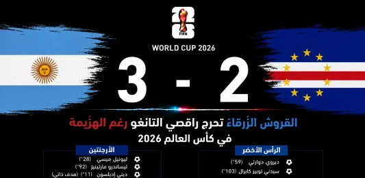 مباراة الأرجنتين والرأس الأخضر