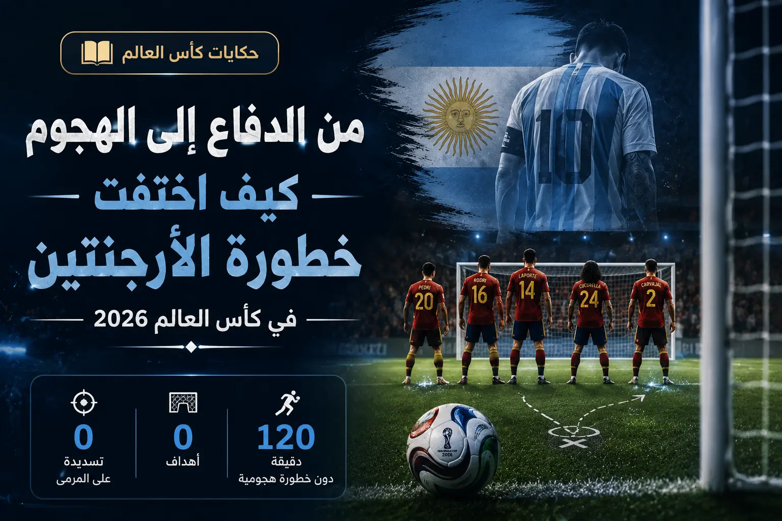 منتخب الأرجنتين بلا تسديدة على المرمى في نهائي كأس العالم 2026