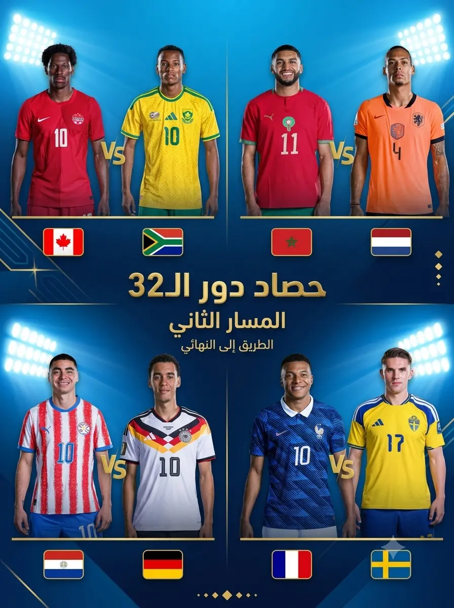 حصاد دور الـ32 في كأس العالم 2026 | المسار الثاني