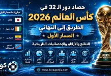 حصاد دور الـ32 في كأس العالم 2026 | الطريق إلى النهائي – المسار الأول | النتائج والأرقام والإحصائيات حصاد دور الـ32 في كأس العالم 2026 | الطريق إلى النهائي – المسار الأول