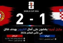 البرتغال وكرواتيا| برازيل أوروبا يقضون على آمال الناريون بهدف قاتل في كأس العالم 2026 مباراة البرتغال وكرواتيا