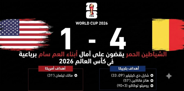 مباراة أمريكا وإنجلترا
