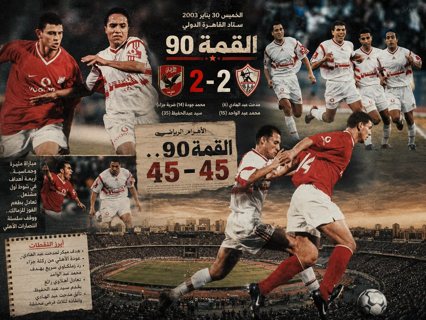 الأهلي والزمالك .. وحكاية مباراة القمة الـ90