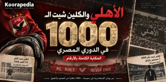 الأهلي والكلين شيت الـ1000 في الدوري المصري | الحكاية الكاملة بالأرقام الأهلي والكلين شيت الـ1000 في الدوري المصري