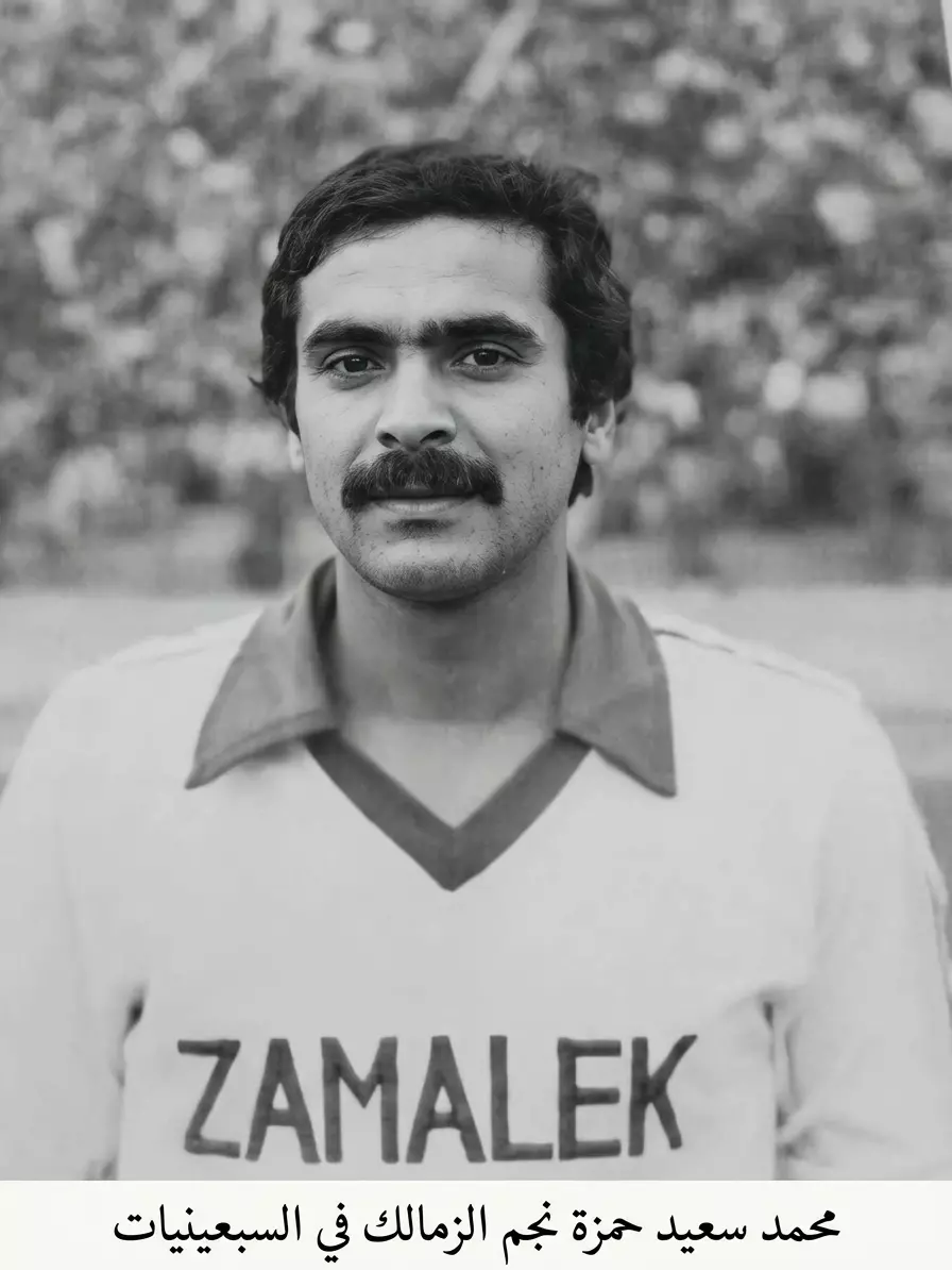 محمد سعيد حمزة نجم الزمالك في السبعينات